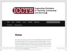 Tablet Screenshot of iccte.org